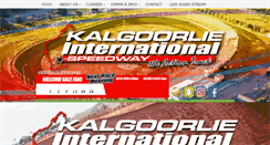 Desktop Screenshot of kalgoorliespeedway.com.au