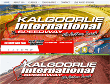 Tablet Screenshot of kalgoorliespeedway.com.au